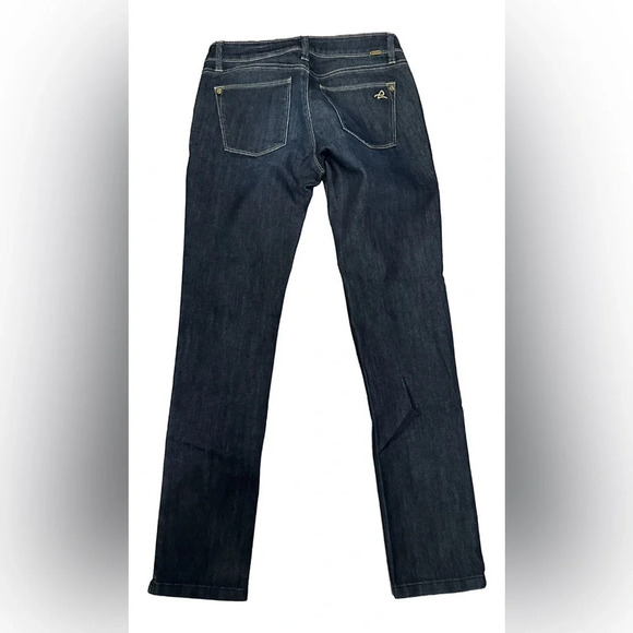 DL1961 Angel Mid Rise Skinny Ankle Blue Jean Womens Sz 26 4 Way Stretch Dark Wsh - Picture 3 of 6